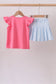 Pink ABC Appliqué Skorts Set