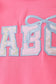 Pink ABC Appliqué Ruffle Dress