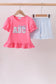 Pink ABC Appliqué Set