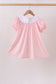 Pink Apple Bus Smocked Dress