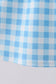 Blue Apple Appliqué Gingham Ruffle Dress