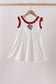 Maroon Alabama Elephant Applique Dress