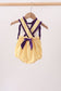 Purple LSU Tiger Applique Ruffle Bubble