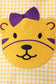 Purple LSU Tiger Applique Ruffle Set