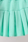 Pink apple bow embroidery skorts set