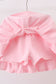 Blue pencil bow embroidery ruffle skorts set