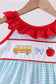 Blue Apple Pencil Embroidered Dress