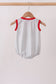 Red Toolbox Embroidery stripe bubble