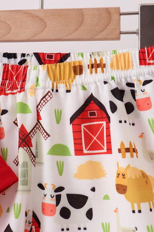 Red Farm Animal Set