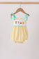 Mustard Honey Bear Embroidered Bubble