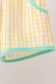Mustard Honey Bear Embroidered Short Set