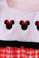 Red Character Plaid Embroidered Bloomer Set