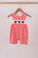 Red Character Plaid Embroidered Jon Jon