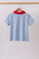 Blue Apple Appliqué Shirt