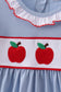 Blue Apple Embroidered Dress