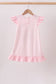 Pink Stripe Apple Book Appliqué Dress