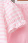 Pink Stripe Apple Book Appliqué Ruffle Set