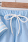 Blue Stripe Apple Book Appliqué Set