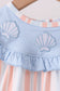 Seashell Stripe Embroidered Bloomer Set