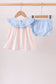 Seashell Stripe Embroidered Bloomer Set
