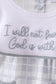 Blue Faith Quote Embroidered Bubble