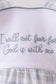 Blue Faith Quote Embroidered Bubble