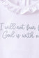 Blue Faith Quote Embroidered Ruffle Shorts Set