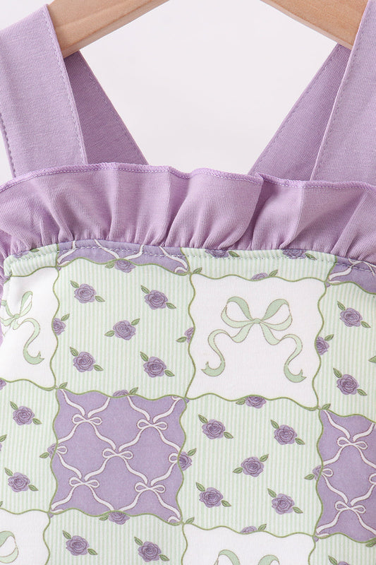 Purple Floral Bubble