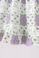 Purple Floral Smocked Bloomer Set
