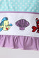 Blue under the sea Embroidered UPF Swim Set