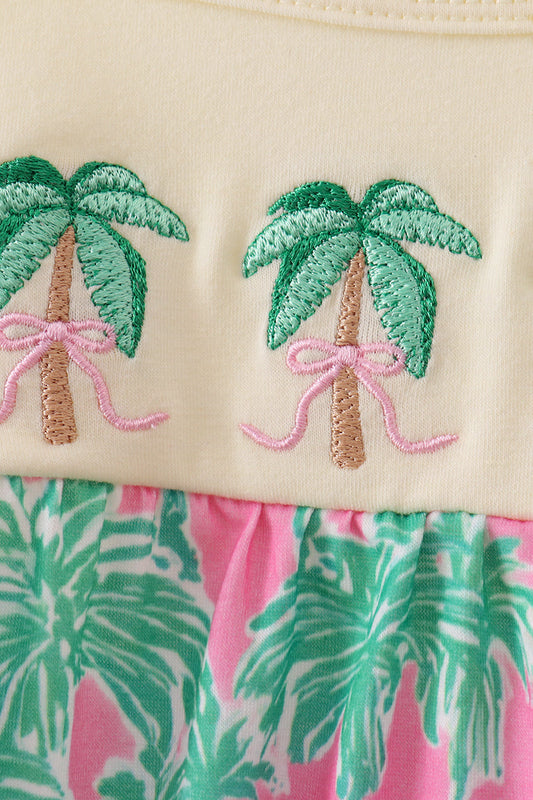 Palm Tree Embroidered Bubble