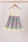 Palm Tree Embroidered Dress