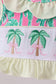 Palm Tree Smocked UPF Swim Set