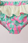 Palm Tree Smocked UPF Swim Set