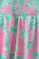 Palm Tree Smocked Women Dress