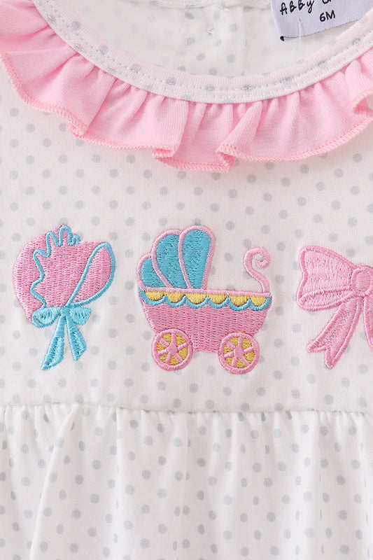 Pink Bow Ruffle Bubble