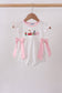 Pink Pencil ABC embroidery dot bubble
