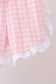 Pink Pencil ABC embroidery gingham ruffle shorts set