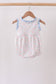 Blue Floral Print Ruffle Bubble