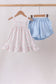 Blue Floral Print Ruffle Shorts Set
