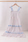 Blue Floral Smocked Mom Tiered Dress