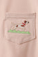 Khaki Puppy Embroidered Shorts Set