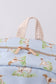 Blue hunting dog embroidery backpack