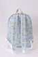 Blue hunting dog embroidery backpack