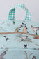 Green duck print backpack