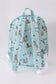 Green duck print backpack