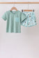 Green Duck Pocket Shorts Set