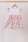 Pink Apple Embroidered Dress