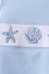 Blue Shells Embroidered Bubble
