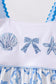 Blue Shells Embroidered Dress